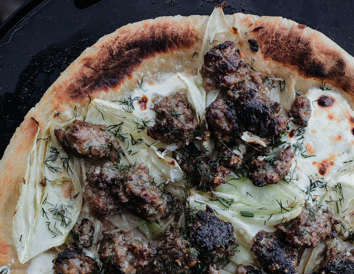 Cast Iron White Pizza with Fennel and Sausage