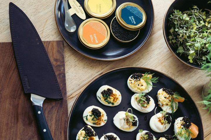 Deviled Eggs With Caviar - Three Ways