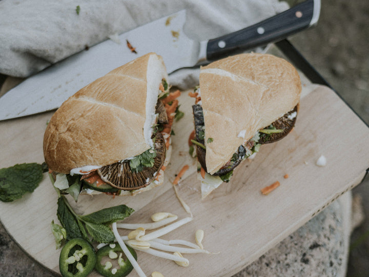 Soy Glazed Shiitake Banh Mi Sandwiches