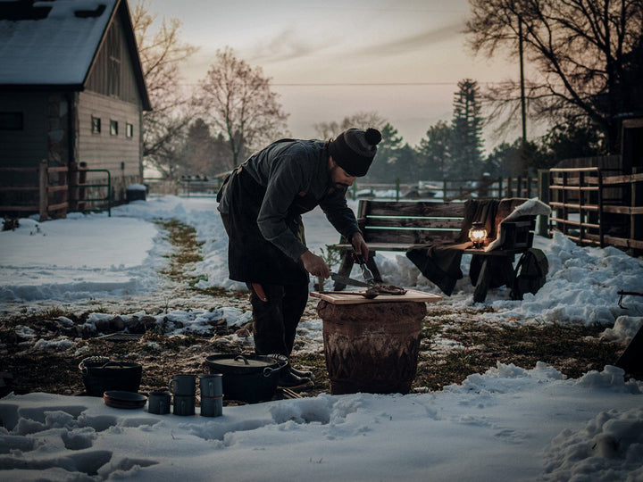 A Hearty Winter Wood-Fired Dinner