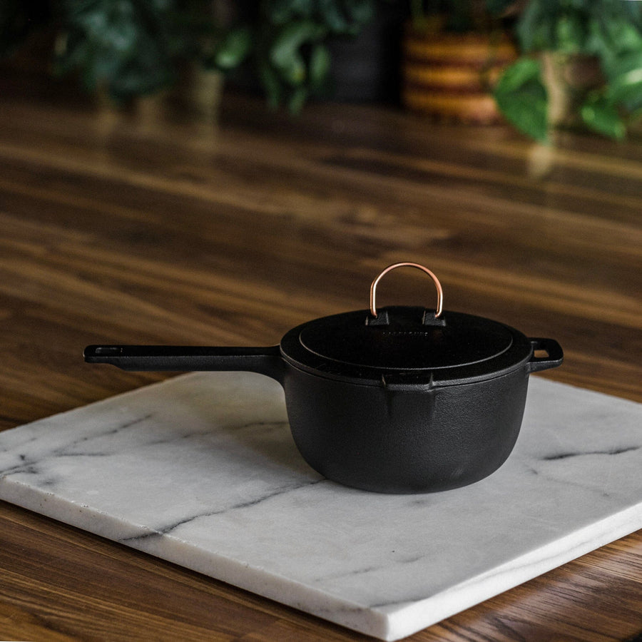 Enamel Lined Cast Iron Saucepan