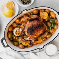 Enamel Lined Cast Iron Roaster