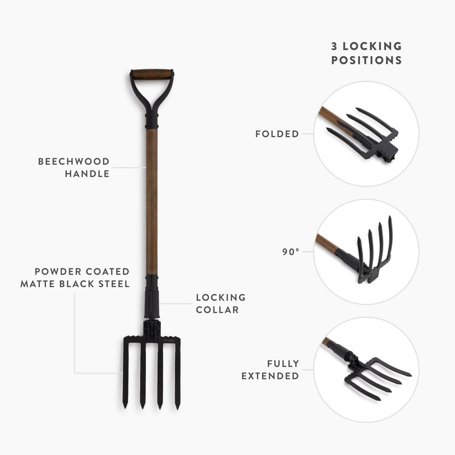 Spading Fork & Folding Shovel Set