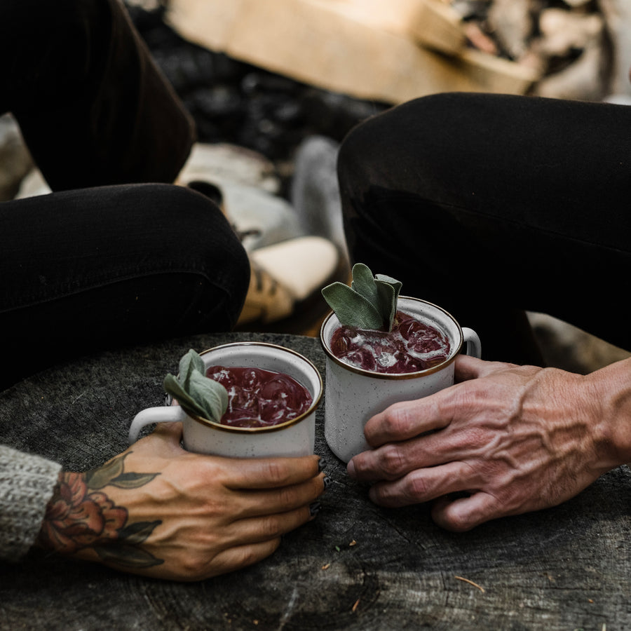 enamel cup set