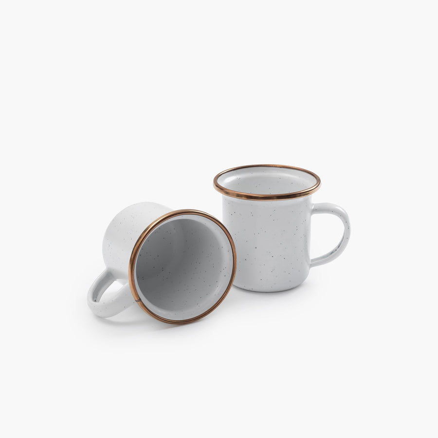 enamel espresso cup set