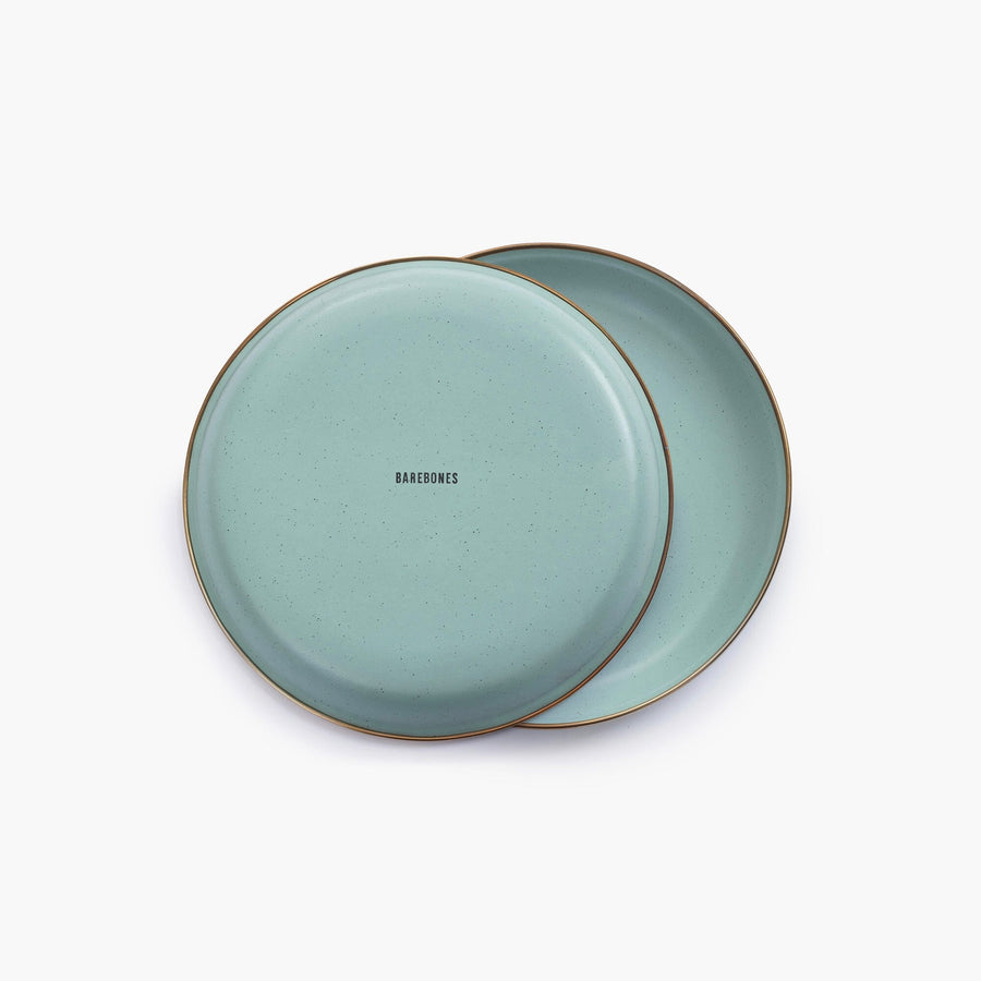 enamel salad plate set