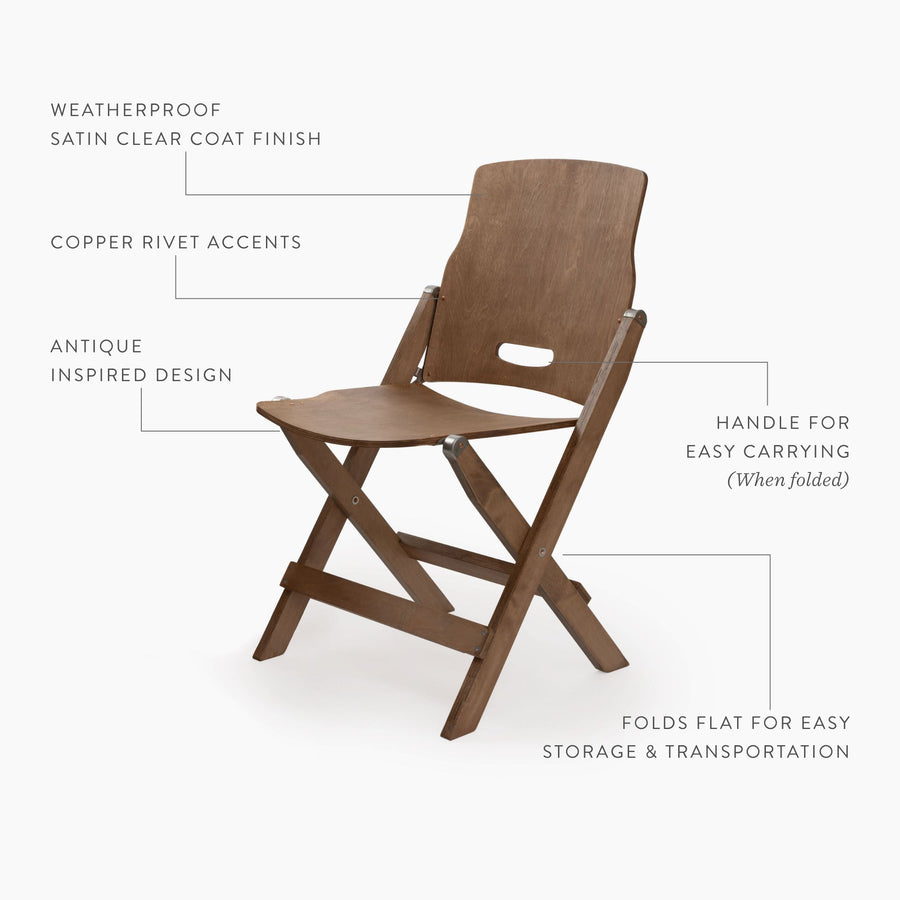 Ridgetop Wood Folding Chair