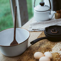 Enamel Mixing Bowl Set - Eggshell