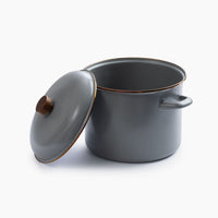 Enamel Stock Pot - Slate Gray