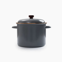 Enamel Stock Pot - Slate Gray